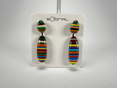 Sobral - Pop Art "Caillou" Resin Earrings ( 005427 )