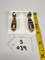 Sobral - Pop Art "Caillou" Resin Earrings ( 005427 )