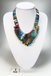 Sobral - Multi-Colour "Tupi" Pollock Resin Necklace ( 004853 )