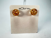 Sobral - Metalique "Eolia" Resin Earrings ( 002835 )