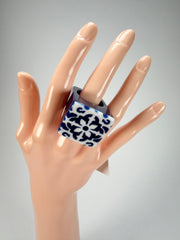 Sobral - Lisboa "Belém" Resin Ring ( 005478 ) - Size UK R / US 9