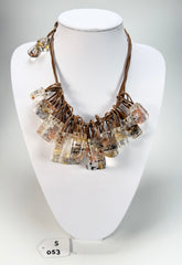 Sobral - Minas Gerais "Diamantina" Resin Necklace ( 005405 )