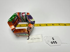 Sobral - Multi-Colour "Mery Onda" Elasticated Resin Bracelet ( 004575 )