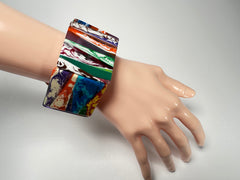 Sobral - Multi-Colour "Mery Onda" Elasticated Resin Bracelet ( 004575 )