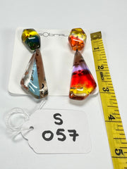 Sobral - Sobralita "Itaqui" Resin Earrings ( 005383 )