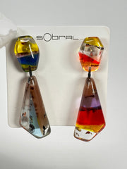 Sobral - Sobralita "Itaqui" Resin Earrings ( 005383 )