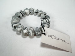 Sobral - Onda Gelo "Mini Pebbles" Studio Creation Elasticated Resin Bracelet ( 000000 )