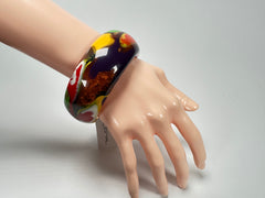 Sobral - Multi-Colour "PB34 Pollock" Resin Solid Bangle ( 002444 )