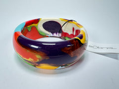 Sobral - Multi-Colour "PB34 Pollock" Resin Solid Bangle ( 002444 )
