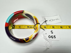 Sobral - Multi-Colour "PB34 Pollock" Resin Solid Bangle ( 002444 )