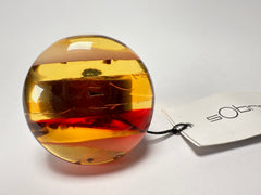 Sobral - Eco Amber "Onda" Resin Ring ( 005324 ) - Size UK P / US 8
