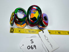 Sobral - Multi-Colour "Wassily" Elasticated Resin Bracelet ( 003716 )