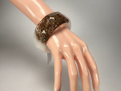 Sobral - Metalique Orlando "Técnica PB34" White Resin Solid Bangle ( 004102 )