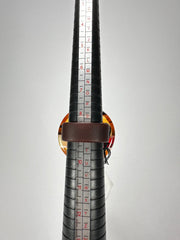 Sobral - Eco Amber "Onda" Resin Ring ( 005324 ) - Size UK S / US 9