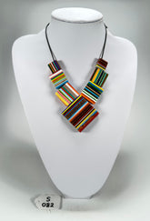 Sobral - Pop Art "Jackson" Resin Necklace ( 004295 )