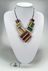 Sobral - Pop Art "Jackson" Resin Necklace ( 004295 )