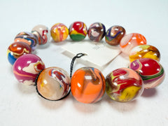 Sobral - Planets "Orbitalis" Pollock Elasticated Resin Bracelet ( 005454 )