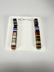 Sobral - Pop Art "Clarissa" Resin Earrings ( 002452 )