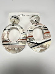 Sobral - Lágrima D'or "Gizelle" Resin Earrings ( 000121 )