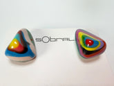 Sobral - Multi-Colour "Nina" K Resin Earrings ( 003610 )