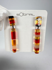Sobral - Eco Amber "Clarissa" Resin Earrings ( 002452 )