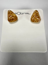 Sobral - Metalique "Pequeno Diamante" Resin Earrings ( 003600 )