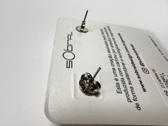 Sobral - Metalique "Pequeno Diamante" Resin Earrings ( 003600 )