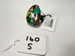 Sobral - Caillou Cristal "Poesia" Resin Ring ( 003597 ) - Size UK T / US 9.5