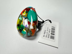 Sobral - Caillou Cristal "Poesia" Resin Ring ( 003597 ) - Size UK T / US 9.5