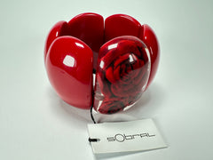 Sobral - Roses "Serena" Elasticated Resin Bracelet ( 003849 )