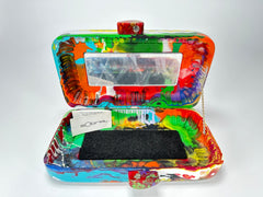 Sobral - Multi-Colour "Linda Purse" Pollock Resin Clutch Bag ( 005290 )