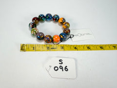 Sobral - Planets "Orbitalis" Pollock Elasticated Resin Bracelet ( 005454 )