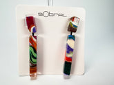 Sobral - Multi-Colour "Clarissa" Pollock Resin Earrings ( 002452 )