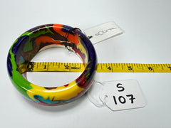 Sobral - Multi-Colour "PB34 Pollock" Resin Solid Bangle ( 002444 )