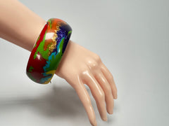 Sobral - Multi-Colour "PB34 Pollock" Resin Solid Bangle ( 002444 )