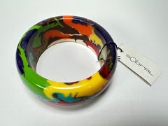 Sobral - Multi-Colour "PB34 Pollock" Resin Solid Bangle ( 002444 )
