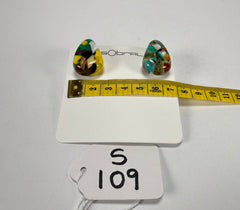 Sobral - Caillou Cristal "Nida" Resin Earrings ( 005306 )