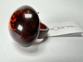 Sobral - Amber "Sintonia Efeitos" Resin Ring ( 003598 ) - Size UK R / US 8.5