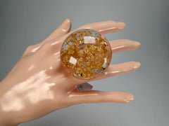Sobral - Metalique "Moscou Metalique" Resin Ring ( 003605 ) - Size UK S / US 9