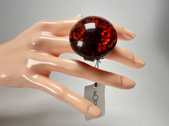 Sobral - Amber "Sintonia Efeitos" Resin Ring ( 003598 ) - Size UK M / US 6.5