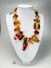 Sobral - Amber "Nida" Resin Necklace ( 005308 )