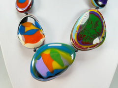 Sobral - Multi-Colour "Gabriele K" Resin Necklace ( 003616 )
