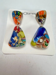 Sobral - Past Present "Duplo Sentido" Resin Earrings ( 003601 )