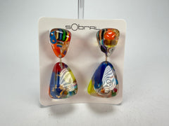 Sobral - Past Present "Duplo Sentido" Resin Earrings ( 003601 )