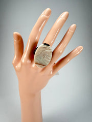 Sobral - Lágrima D'or "Pesponto" Resin Ring ( 004925 ) - Size UK S / US 9