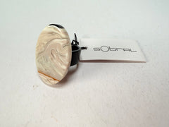 Sobral - Lágrima D'or "Pesponto" Resin Ring ( 004925 ) - Size UK S / US 9