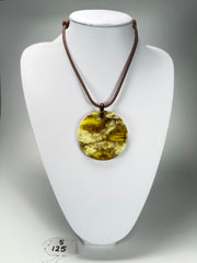 Sobral - "Terra" Disk Resin Necklace ( 005171 )