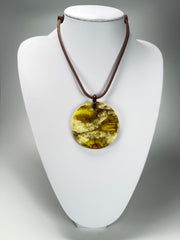Sobral - "Terra" Disk Resin Necklace ( 005171 )