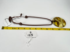 Sobral - "Terra" Disk Resin Necklace ( 005171 )