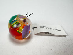 Sobral - Past Present "Corcovado" Resin Ring ( 003259 ) - Size UK P / US 7.5